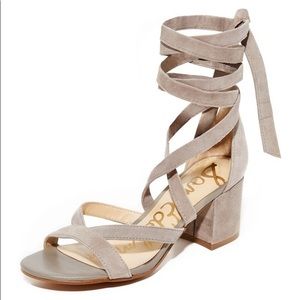 Sam Edelman Sheri Block Heel Sandal Putty 6.5
